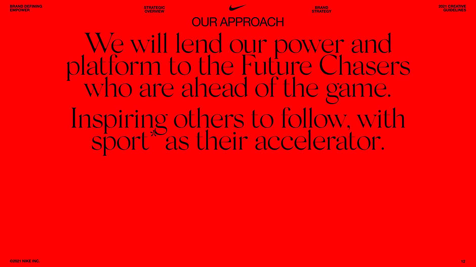 Our approach: we will lend our power and platform