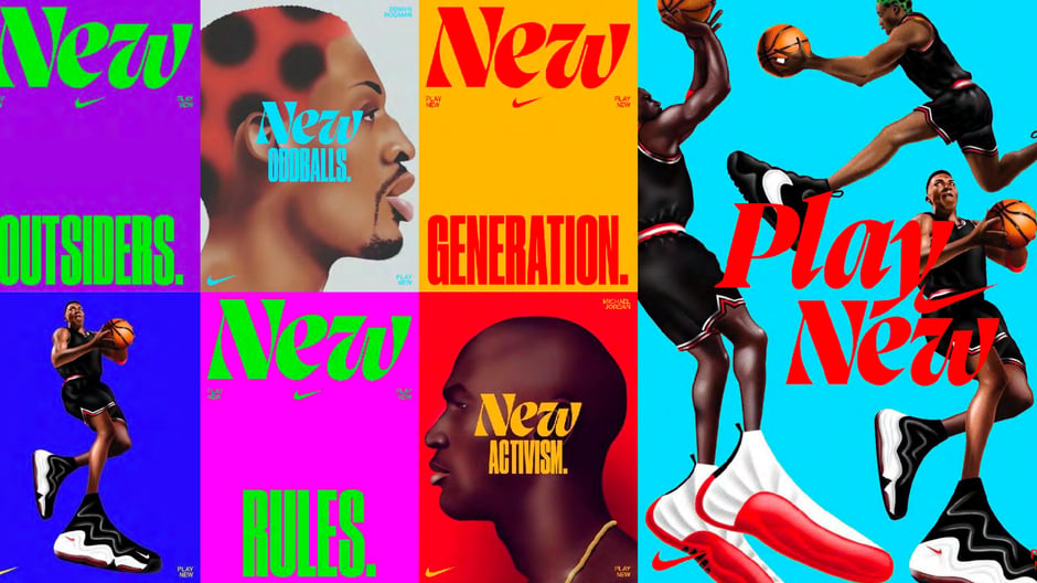 Sport heritage meets illustrated montage