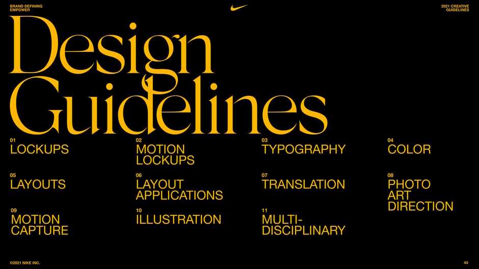 Design Guidelines: contents
