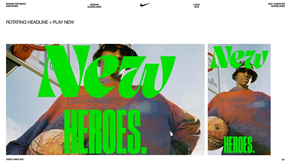 Rotating headline + Play New