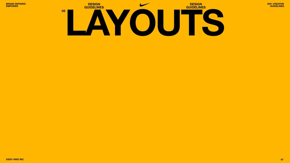 Layouts: design guidelines