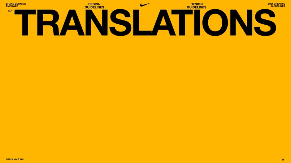 Section header introducing how creative assets translate across languages