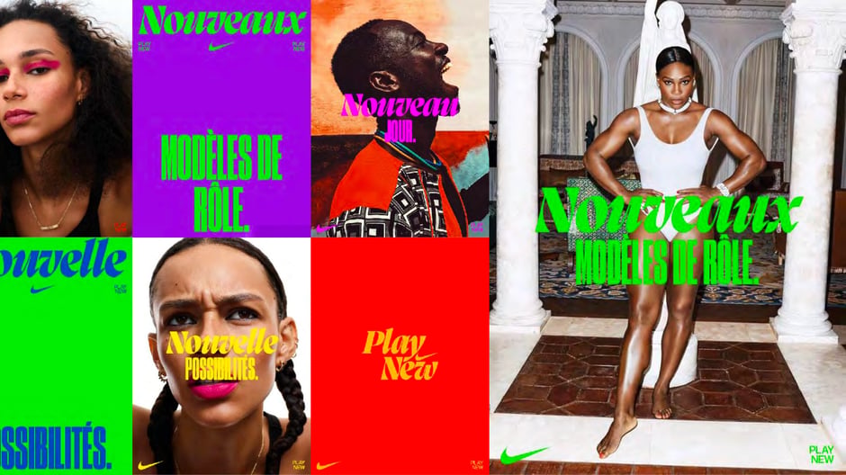 Localized creative examples: French executions