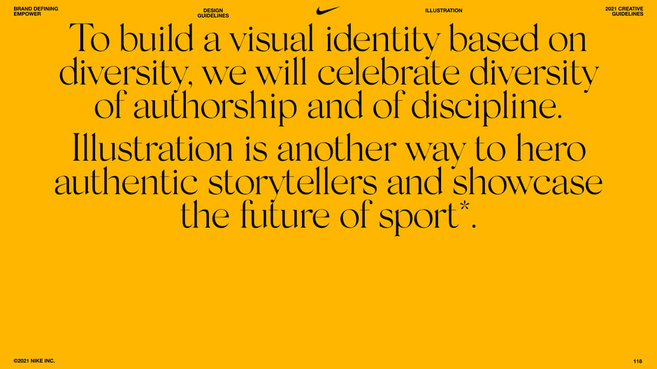 To build a visual identity based on diversity, we will