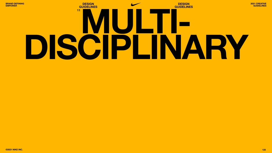 Multi-disciplinary: cross-discipline creative approaches