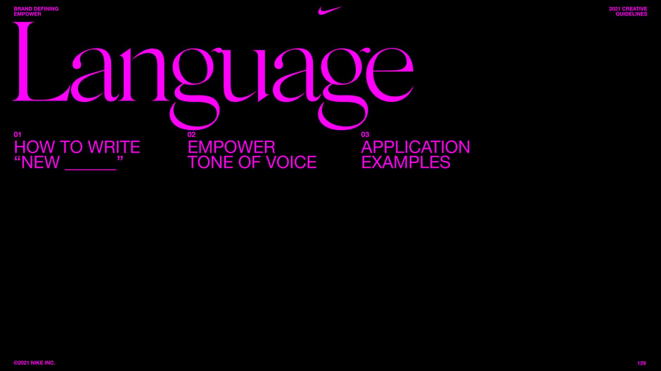 Language: how to write, tone of voice, examples