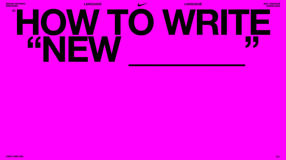 How to write "NEW ____"