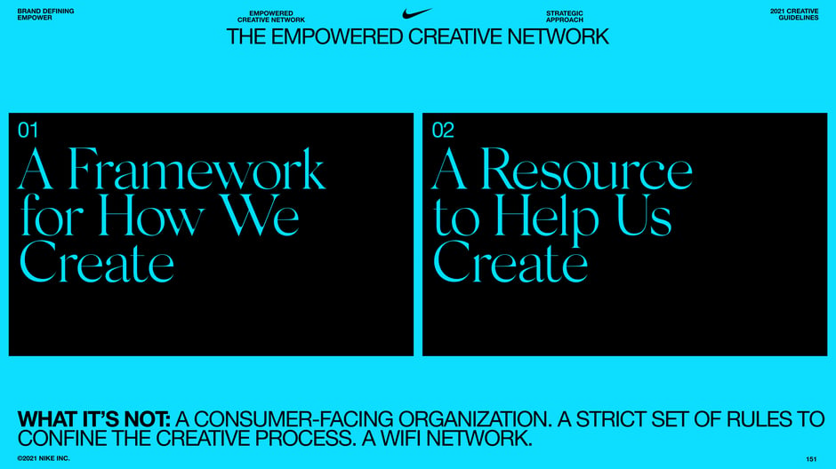 A framework and resource for how we create