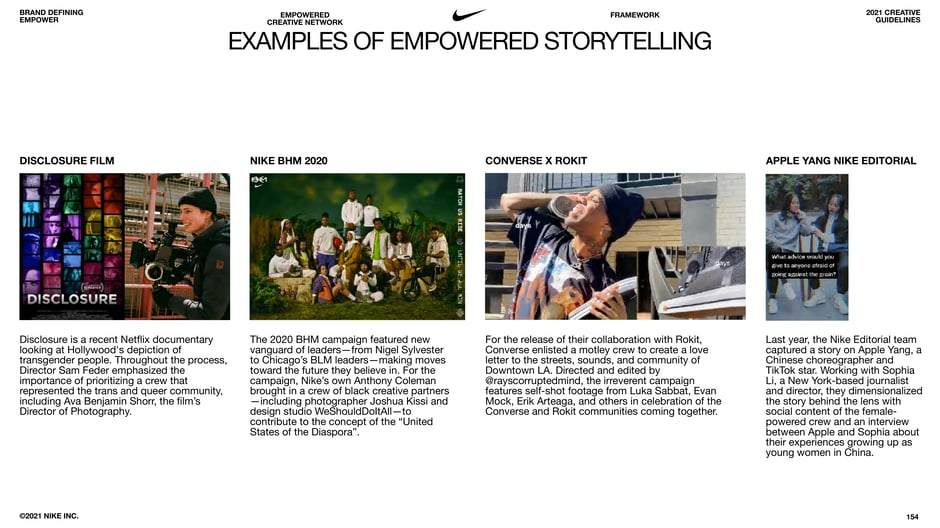 Examples of empowered storytelling