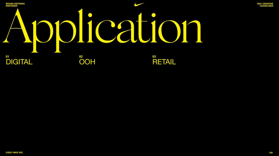 Application: digital, OOH, retail