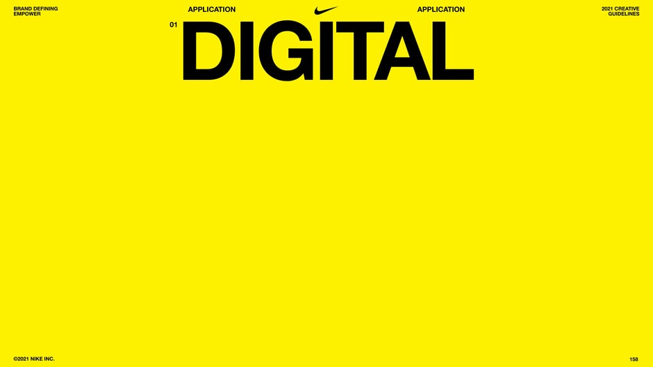 Section header that signals the following pages focus on digital