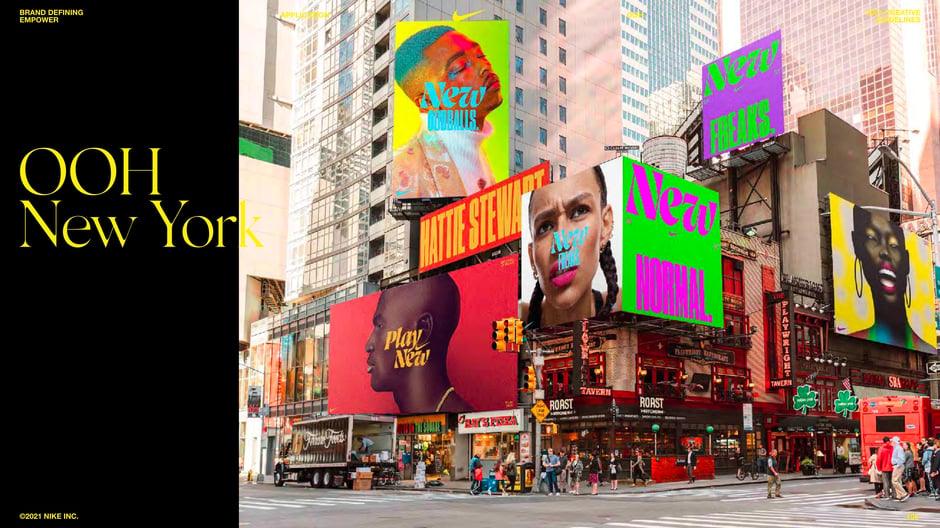 New York street-level billboards