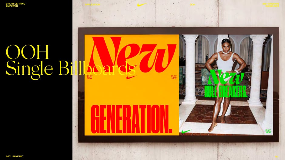 Single billboard: split framing