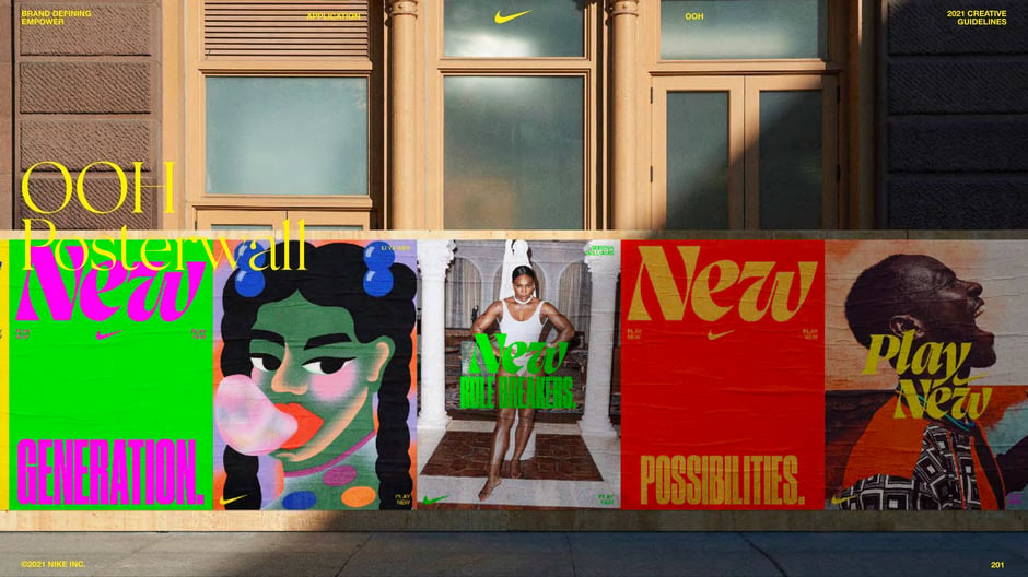 OOH posterwall: Play New poster collage