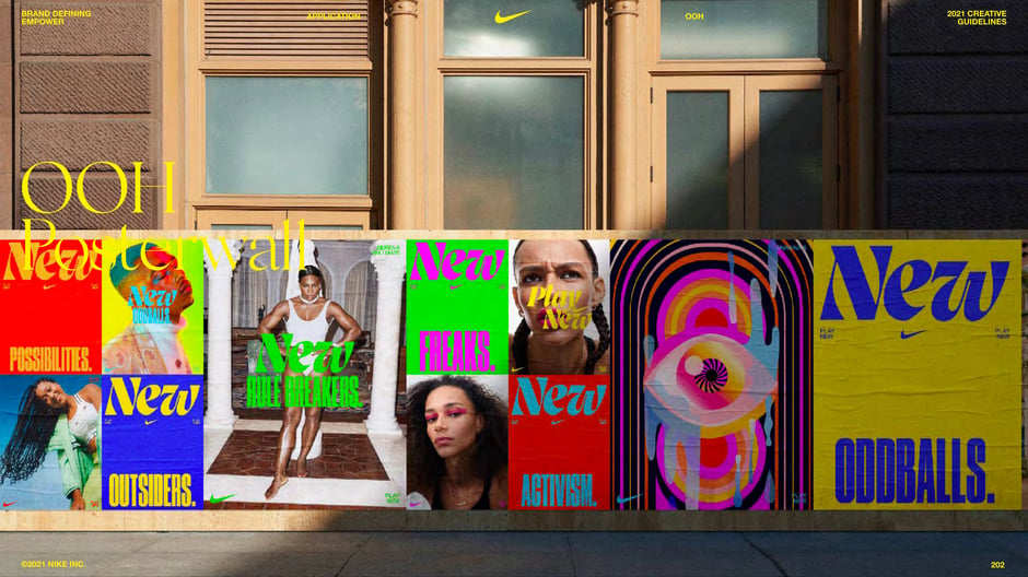 OOH posterwall: creative variants and art pieces