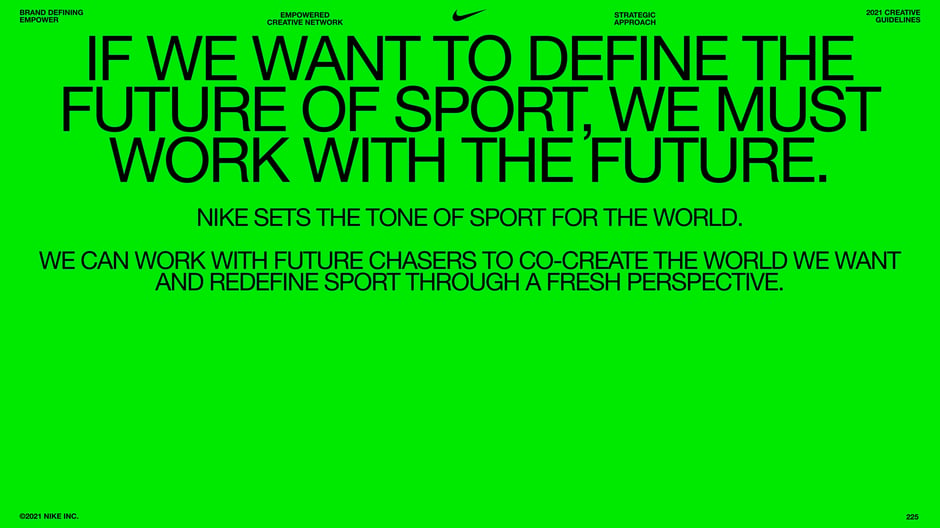 If we want to define the future of sport, we