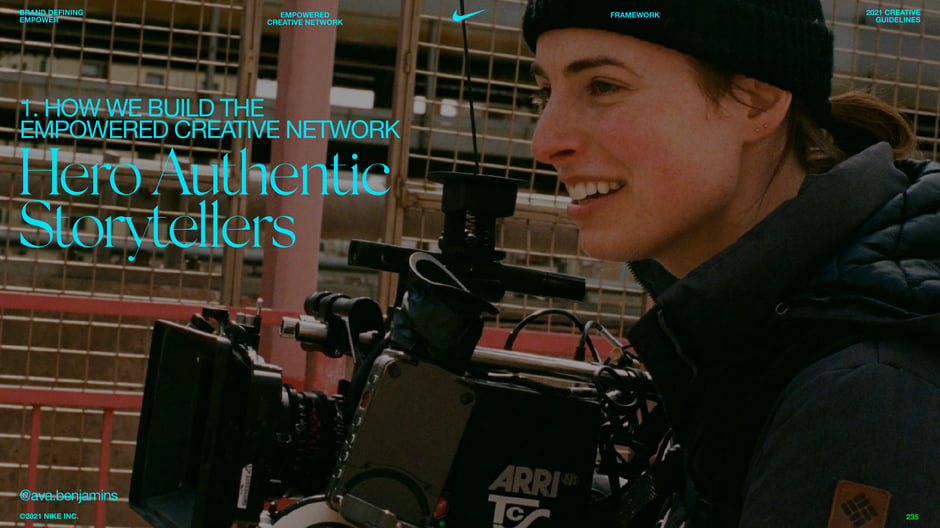 Introduces the section focused on prioritizing authentic storytellers as core