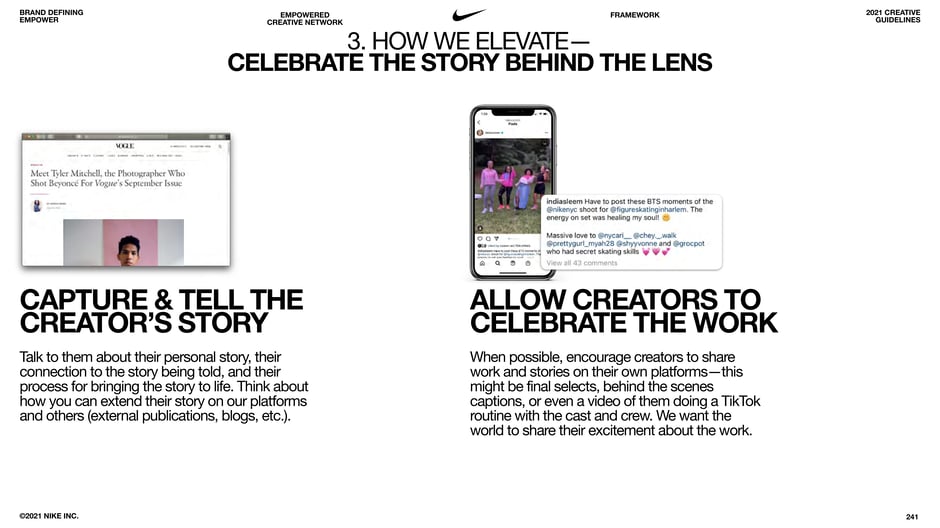 Capture & tell the creator's story