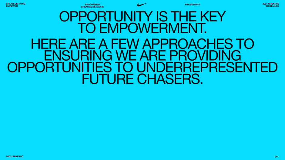 Opportunity is the key to empowerment