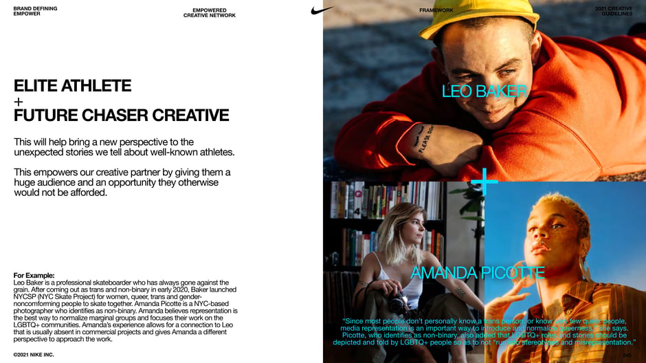 Elite athlete + Future chaser creative