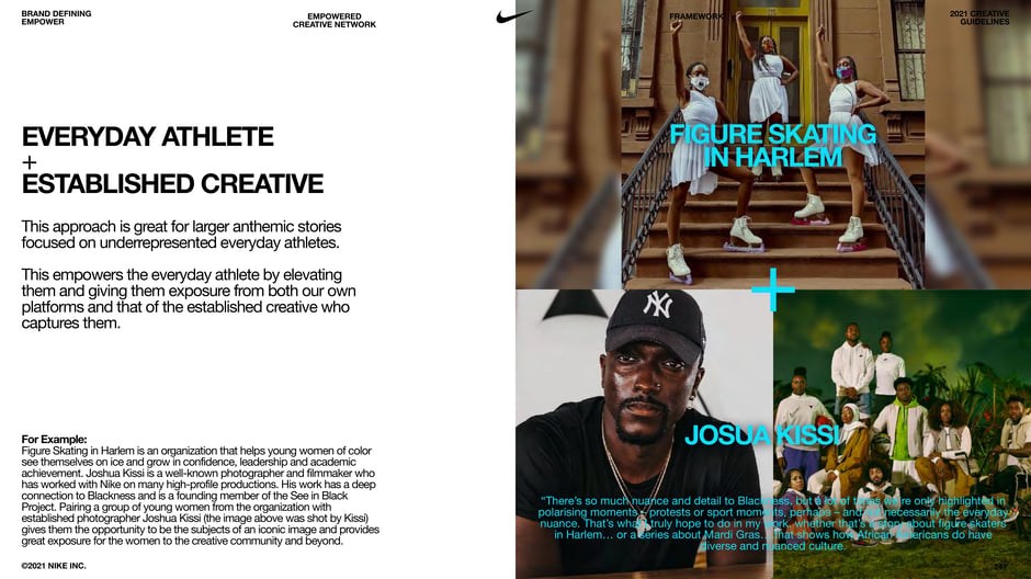 Everyday athlete + Established creative