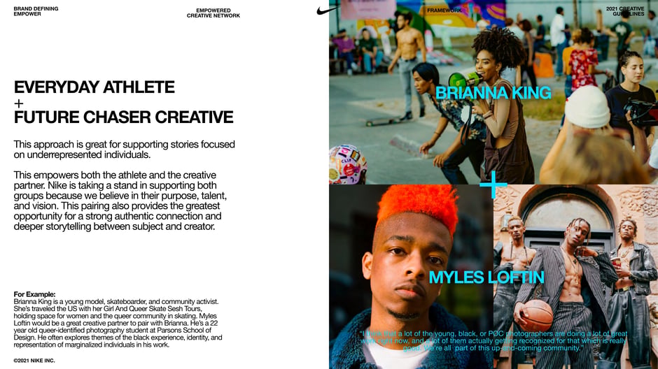 Everyday athlete + Future chaser creative
