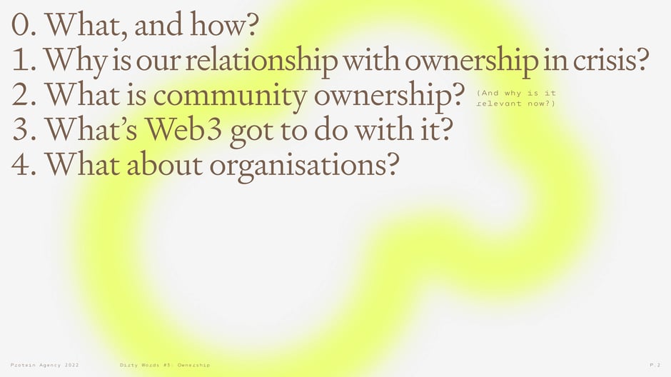 Protein Agency: Ownership (Dirty Words #3) 2022 — slide preview 2