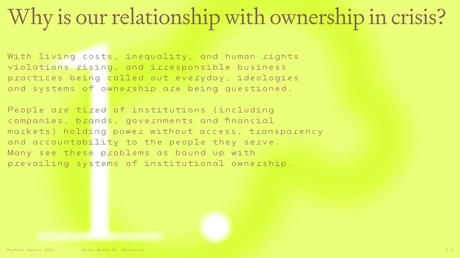 Why is our relationship with ownership in crisis?