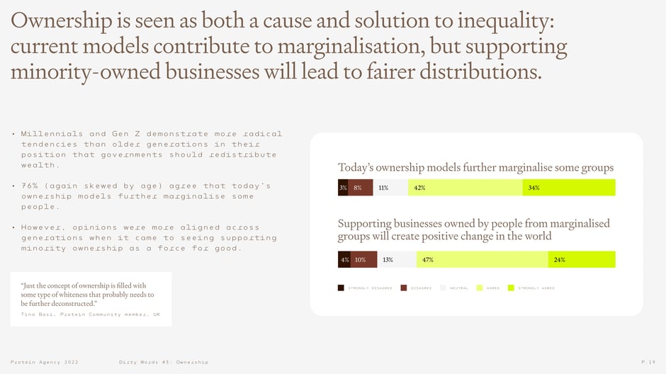 Ownership is both a cause and a solution to inequality