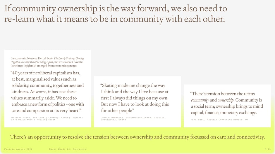 Re‑learn what it means to be in community