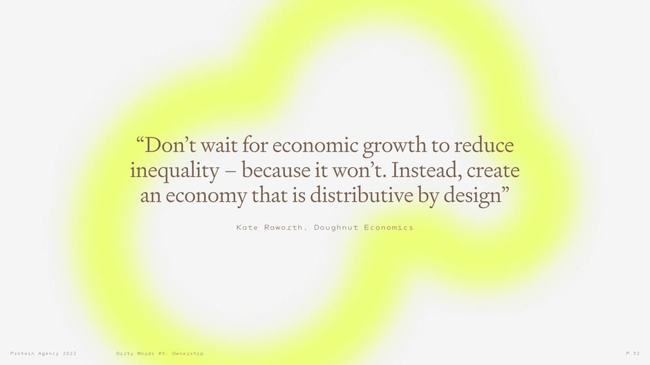 'Create an economy that is distributive by design'