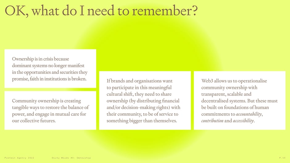 OK, what do I need to remember?