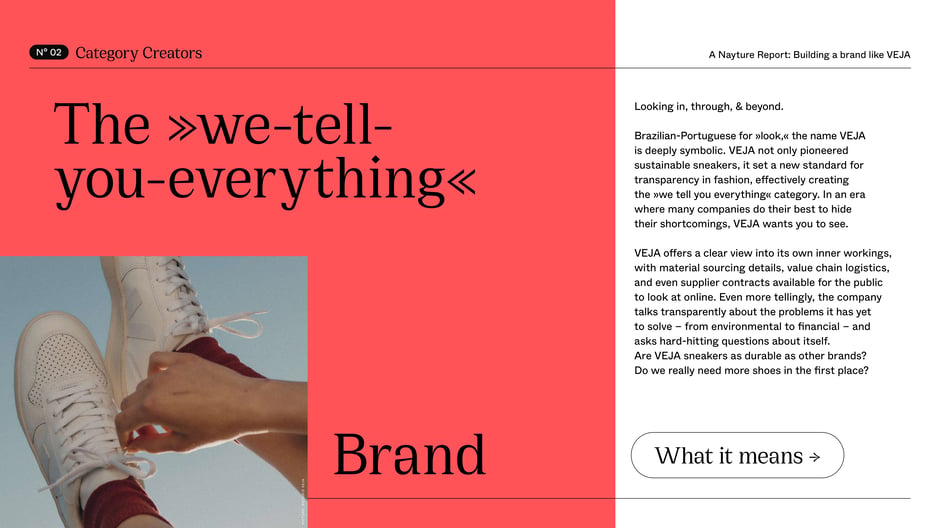 VEJA sets a new standard for transparency in fashion, openly