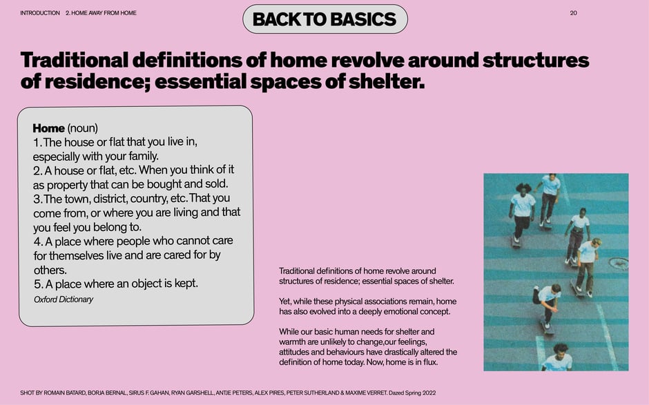 Traditional definitions of home