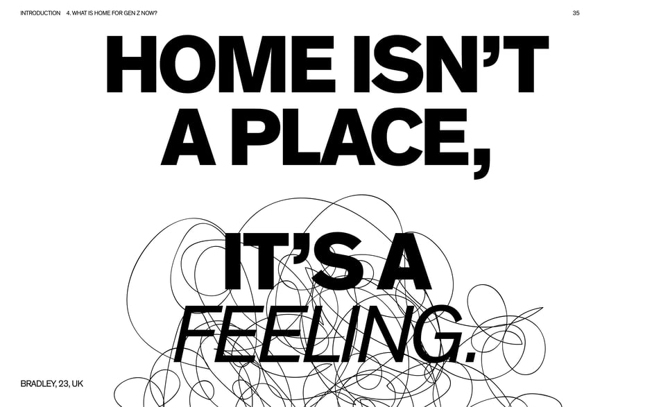 Home isn't a place: it's a feeling