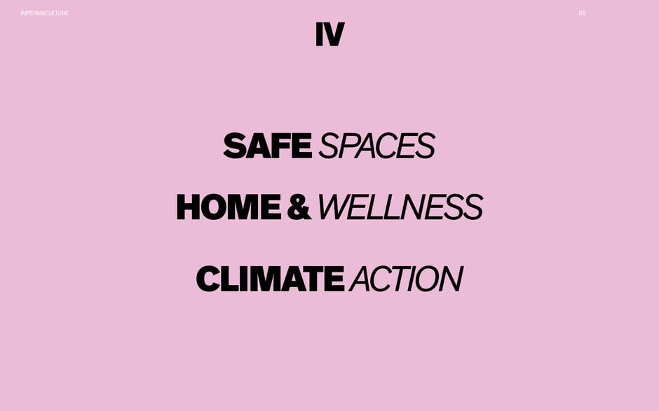 Safe spaces: home, wellness and climate action
