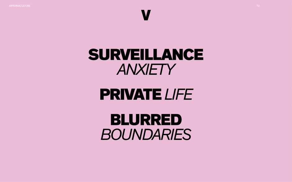 Surveillance anxiety, private life, blurred boundaries