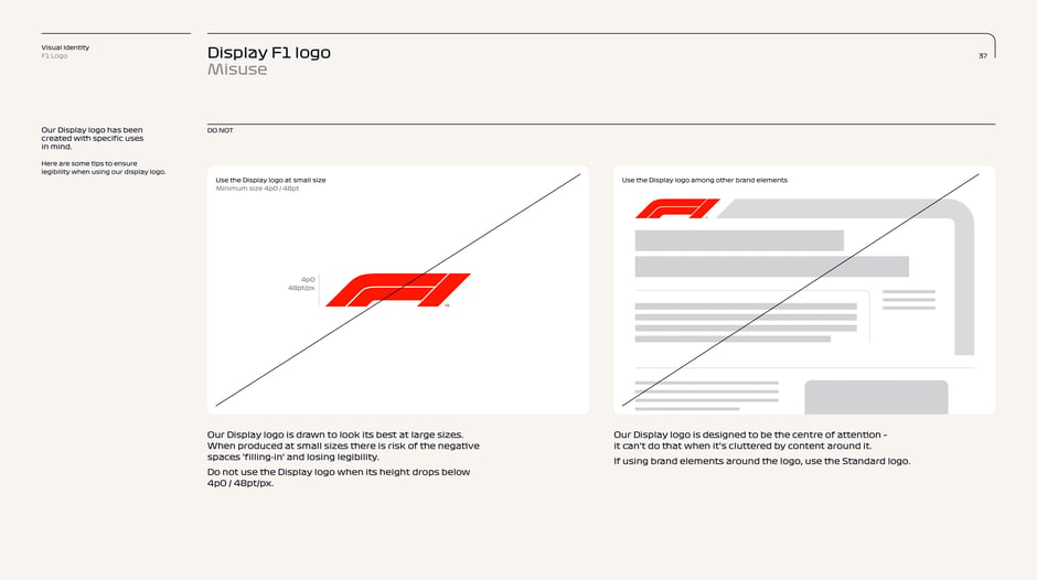 Display logo: misuse and limits