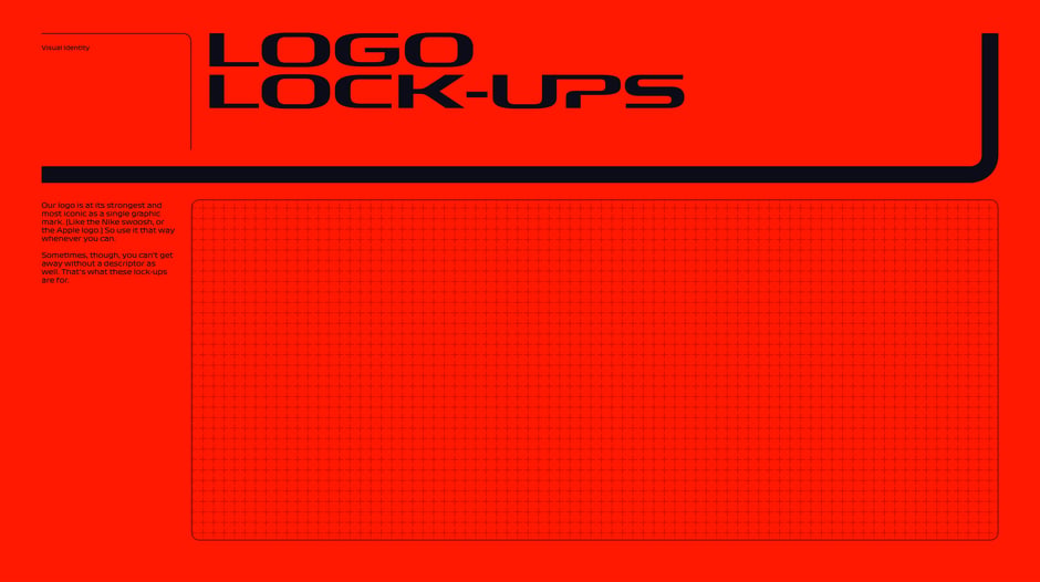 Logo lock‑ups: when a descriptor is needed