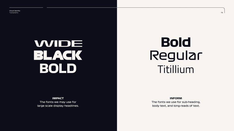 Impact vs Inform: display and body fonts
