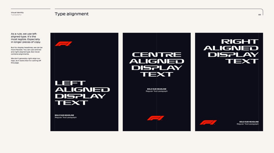 Display alignment templates and logo placement