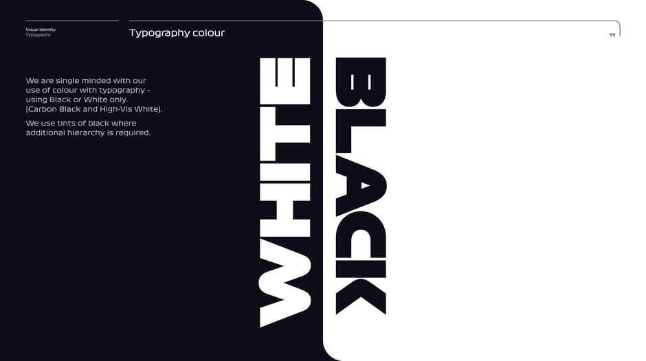colour: use Black or White only