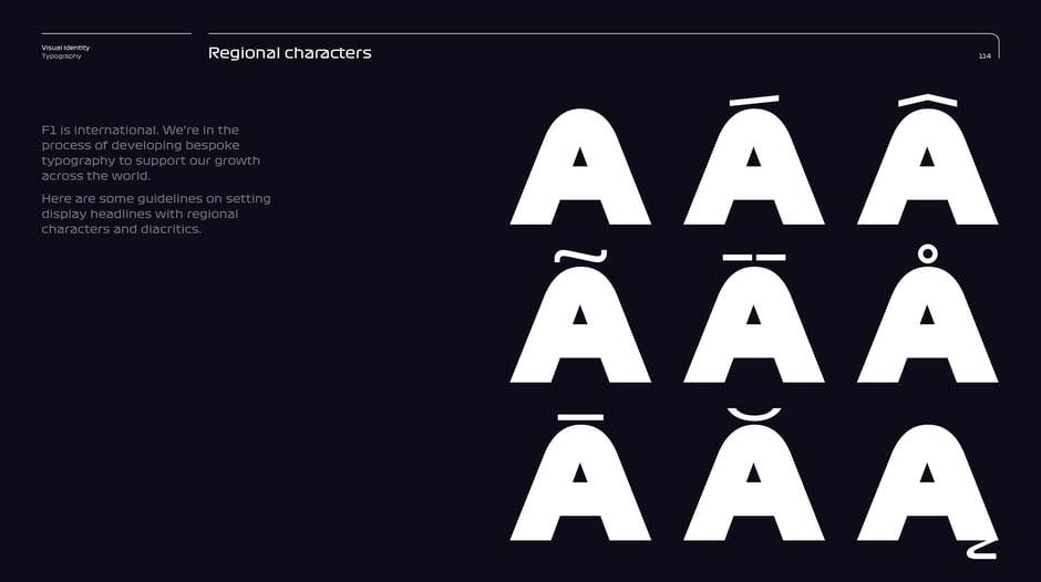 Regional characters and diacritics