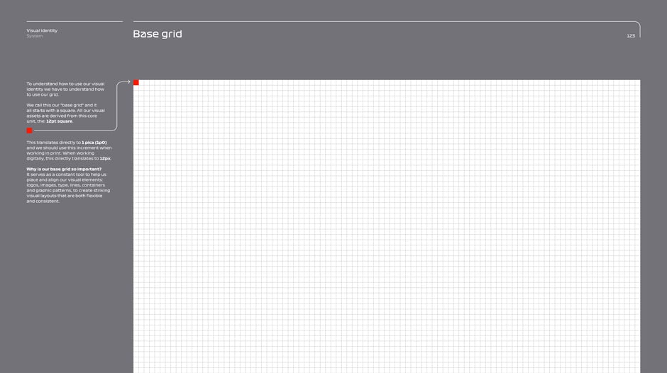 Base grid: 12pt square unit definition