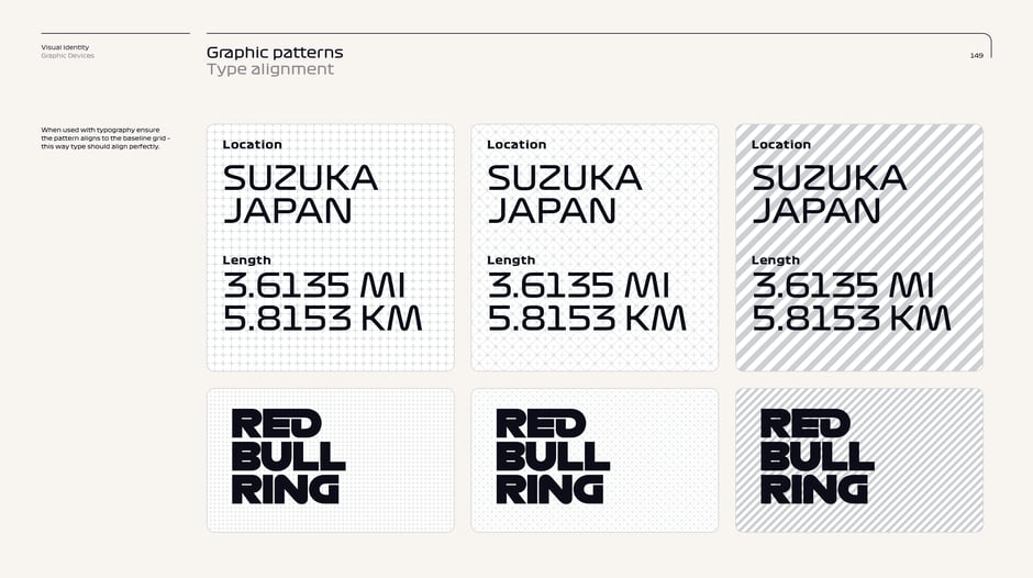 Graphic patterns: type alignment