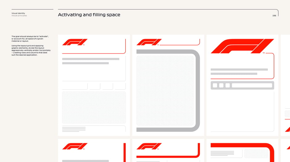 Activate and fill space using the grid