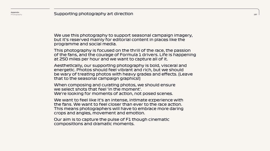 Supporting photography art direction