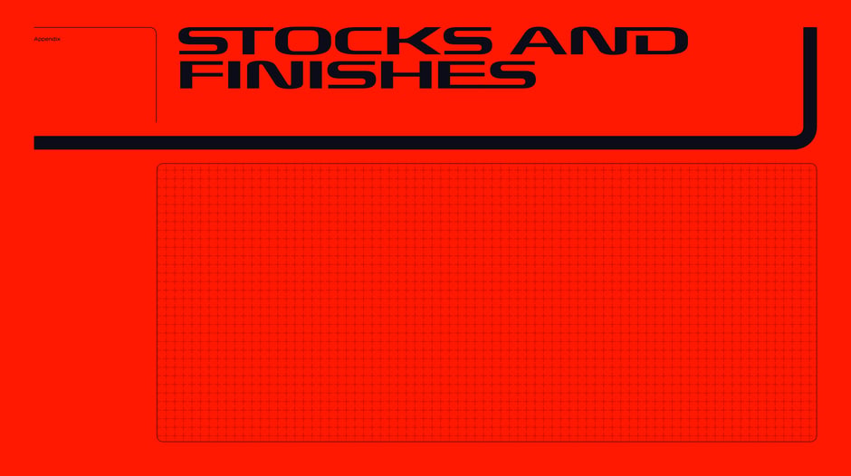 Section header for specifications on paper stocks, finishes and production