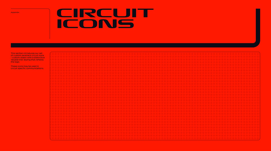 Circuit icons: custom racetrack set