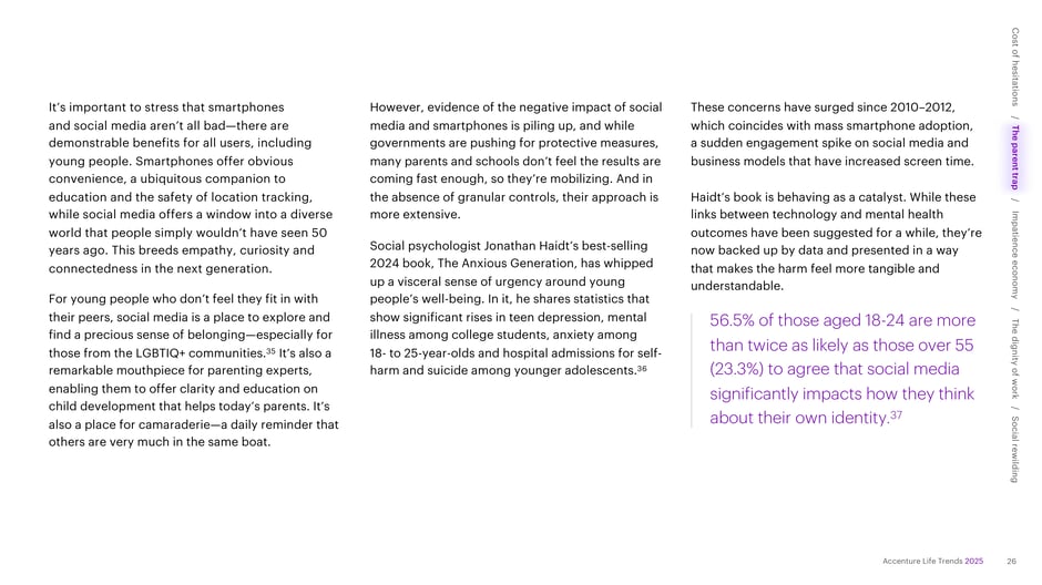 Research and evidence of harm